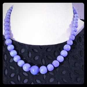 Glass Purple Bead Necklace